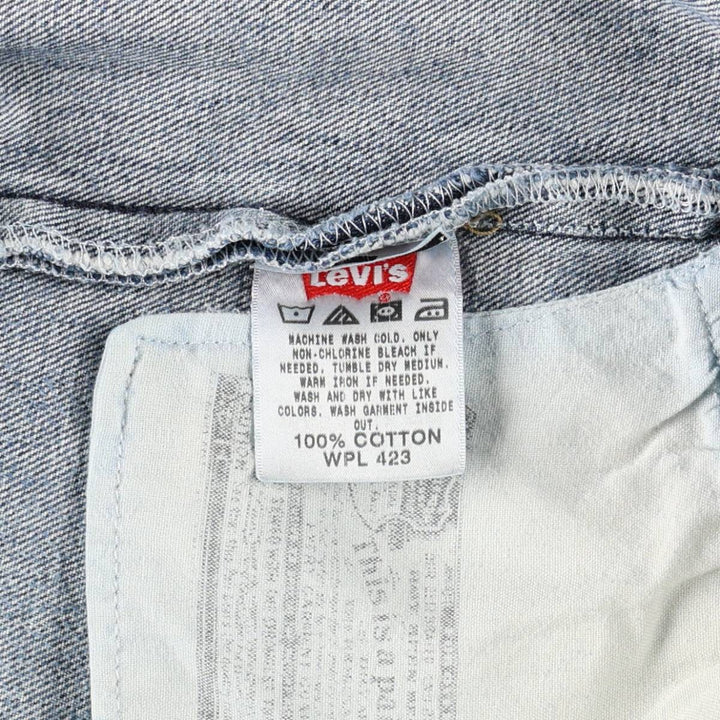 Levi's 501 Straight Leg Button-Fly Denim Pants for Men, W34 equivalent cotton blue type Vintage Second Hand