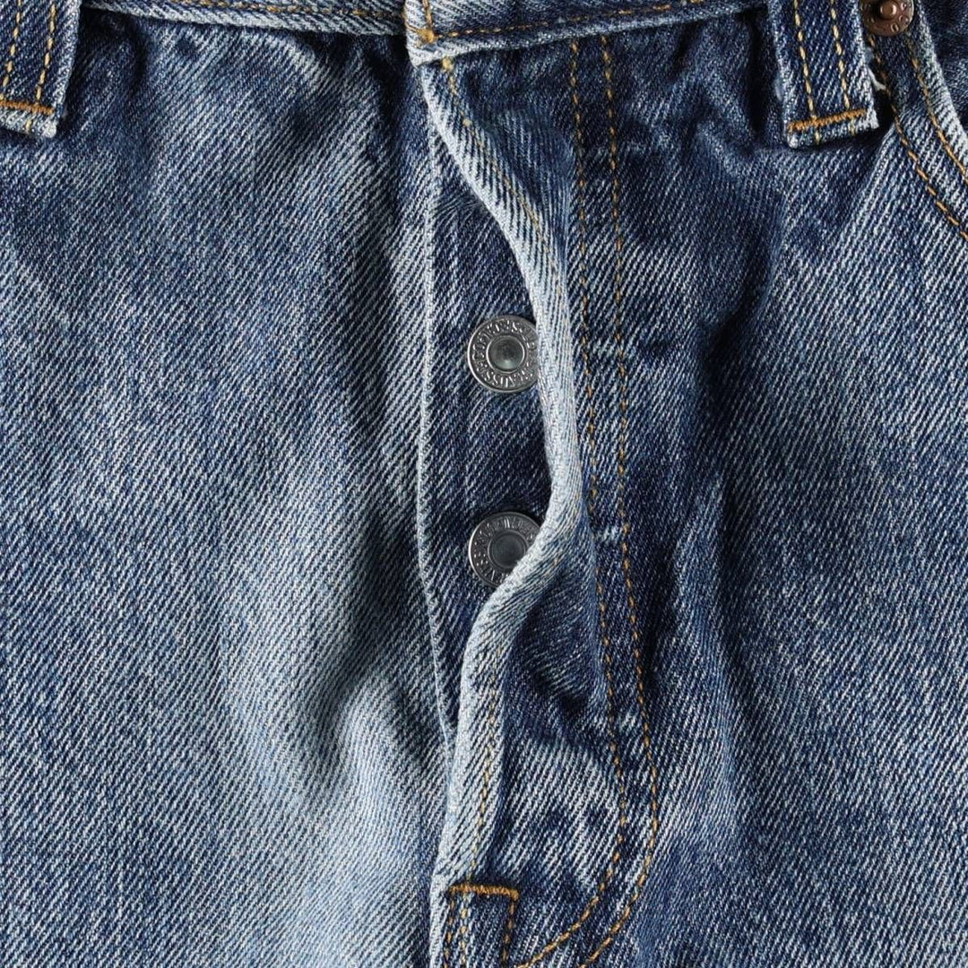 Levi's 501 Straight Leg Button-Fly Denim Pants for Men, W34 equivalent cotton blue type Vintage Second Hand