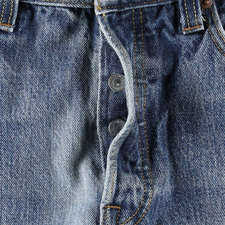 Levi's 501 Straight Leg Button-Fly Denim Pants for Men, W34 equivalent cotton blue type Vintage Second Hand