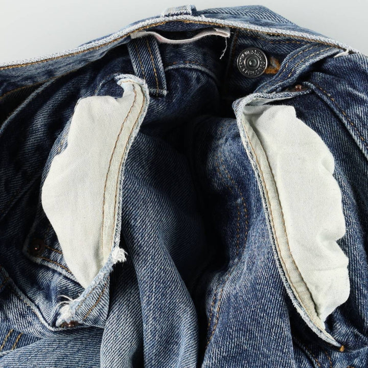 Levi's 501 Straight Leg Button-Fly Denim Pants for Men, W34 equivalent cotton blue type Vintage Second Hand