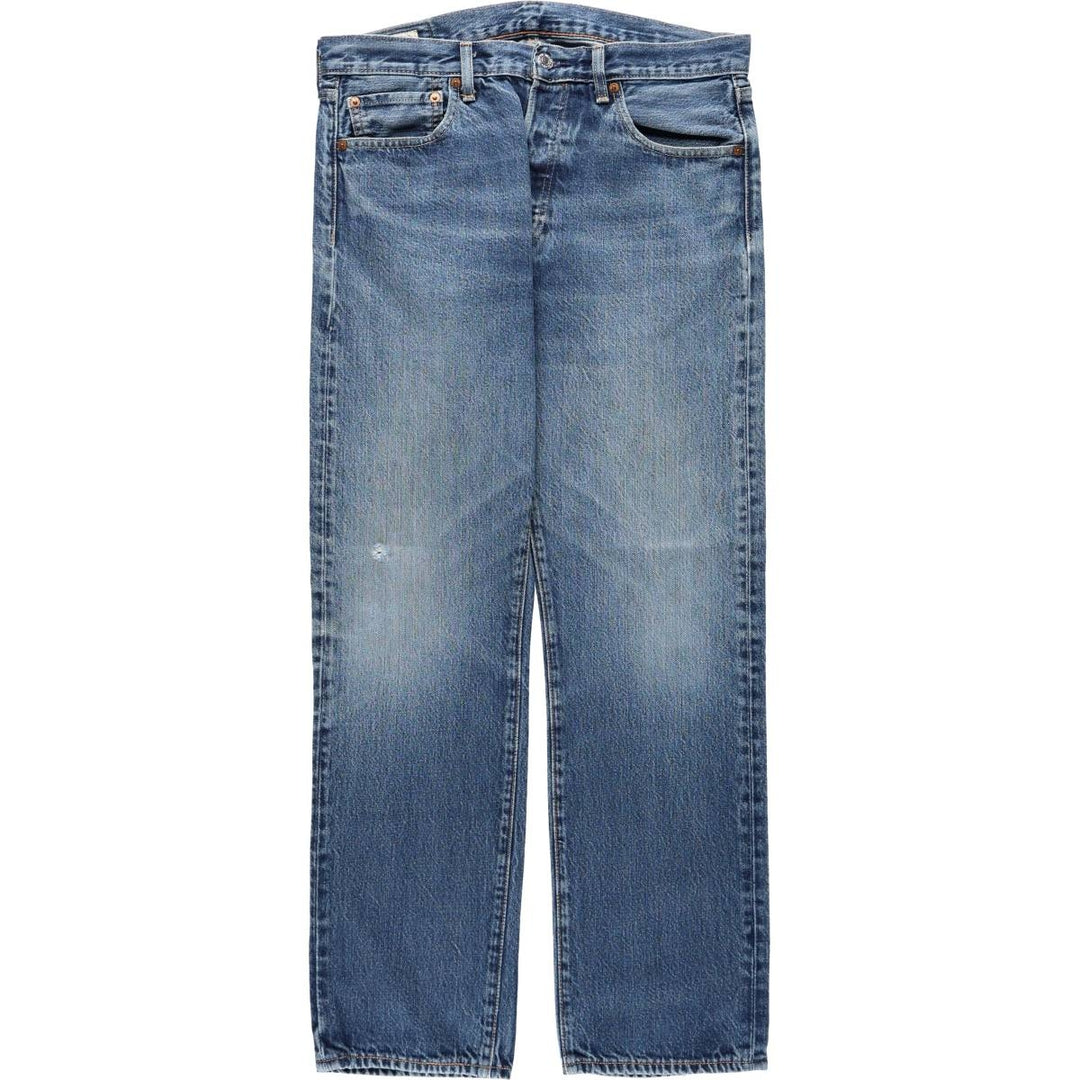 Levi's 501 BIG E Straight Denim Pants, Men's Size W34 (approx.) cotton blue type Vintage Second Hand