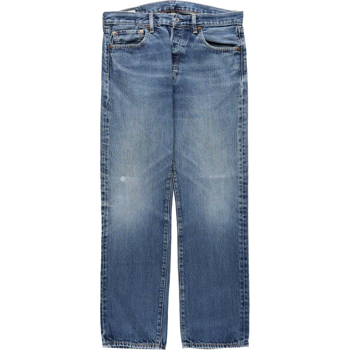 Levi's 501 BIG E Straight Denim Pants, Men's Size W34 (approx.) cotton blue type Vintage Second Hand