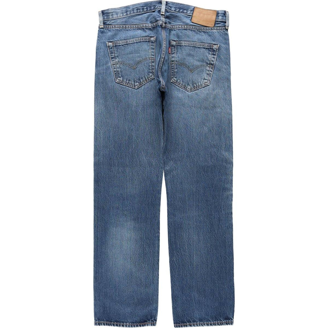 Levi's 501 BIG E Straight Denim Pants, Men's Size W34 (approx.) cotton blue type Vintage Second Hand