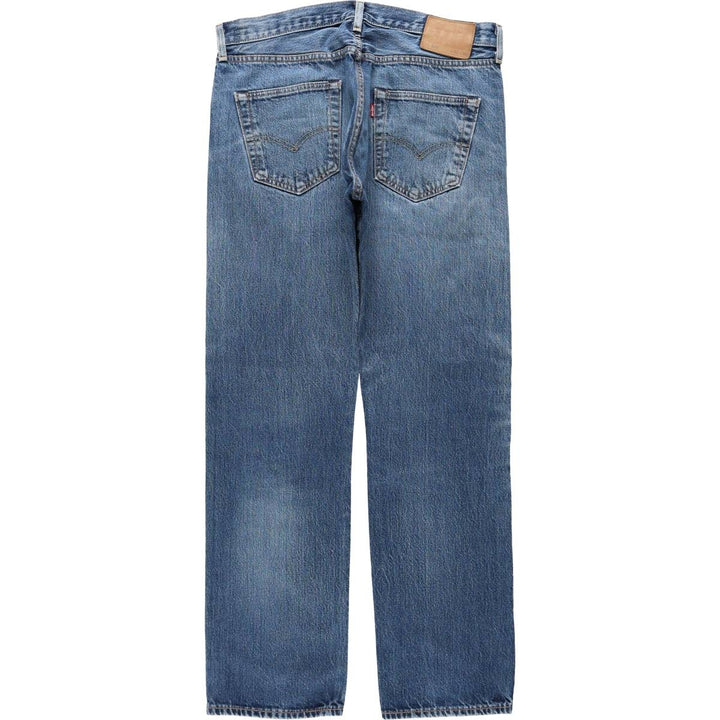 Levi's 501 BIG E Straight Denim Pants, Men's Size W34 (approx.) cotton blue type Vintage Second Hand