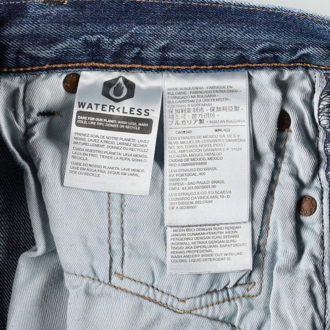 Levi's 501 BIG E Straight Denim Pants, Men's Size W34 (approx.) cotton blue type Vintage Second Hand
