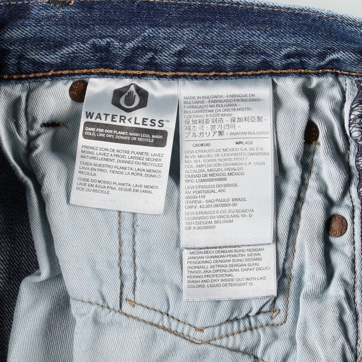 Levi's 501 BIG E Straight Denim Pants, Men's Size W34 (approx.) cotton blue type Vintage Second Hand