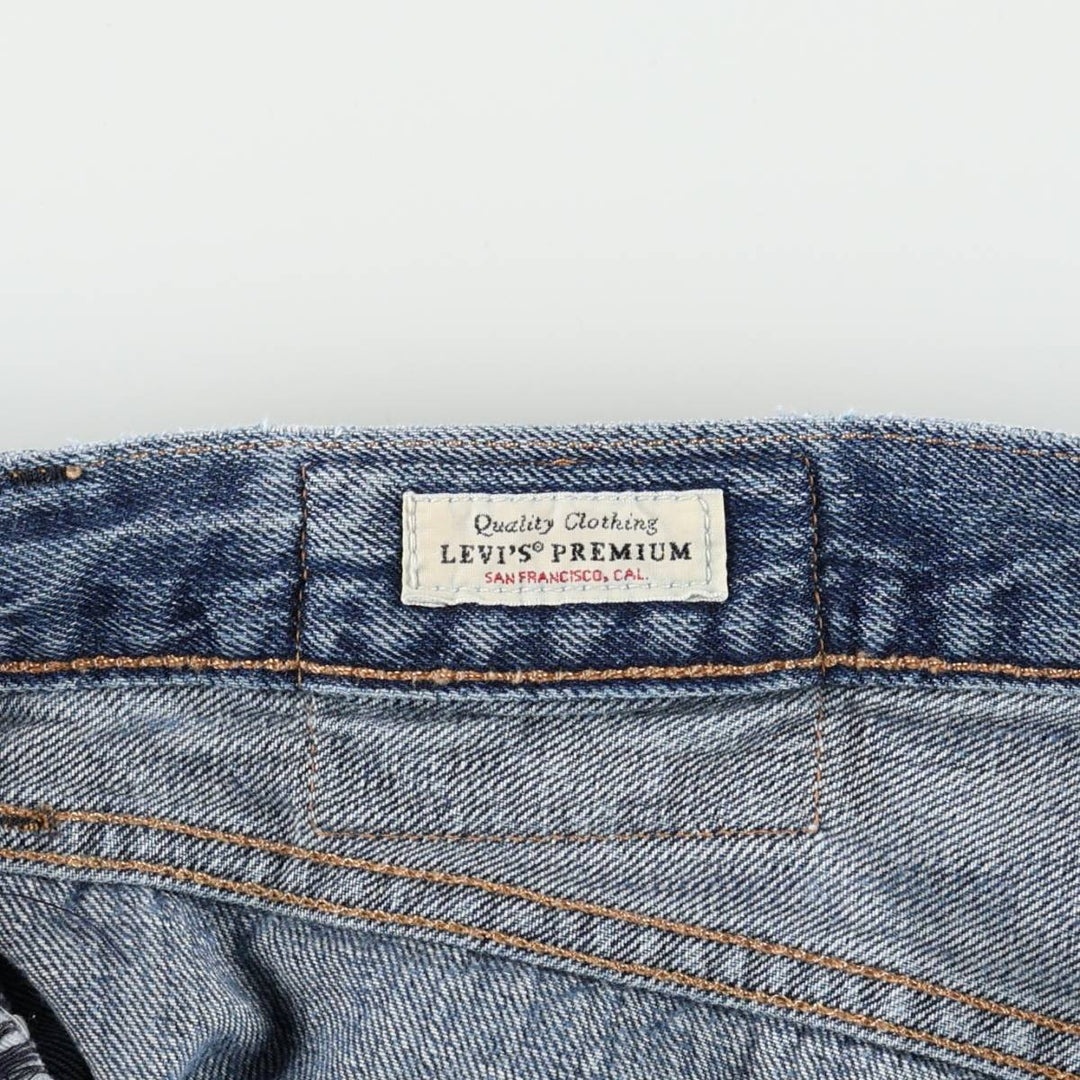 Levi's 501 BIG E Straight Denim Pants, Men's Size W34 (approx.) cotton blue type Vintage Second Hand