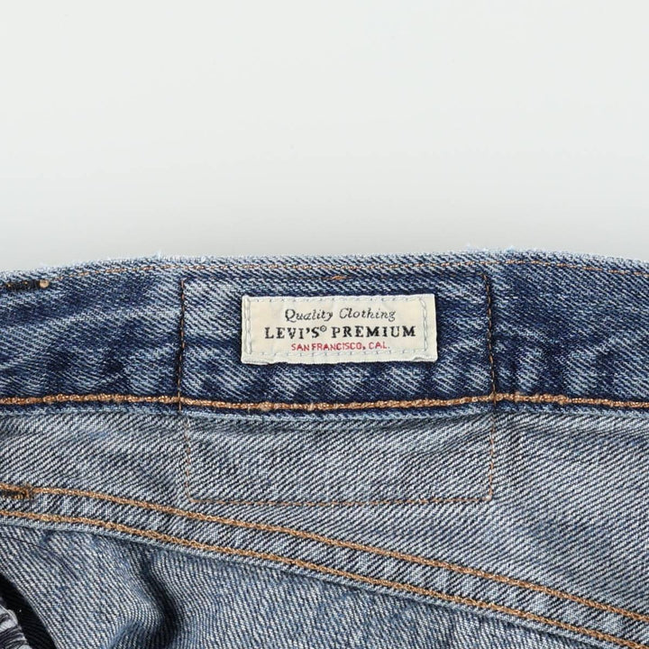 Levi's 501 BIG E Straight Denim Pants, Men's Size W34 (approx.) cotton blue type Vintage Second Hand