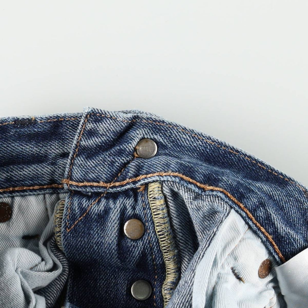 Levi's 501 BIG E Straight Denim Pants, Men's Size W34 (approx.) cotton blue type Vintage Second Hand
