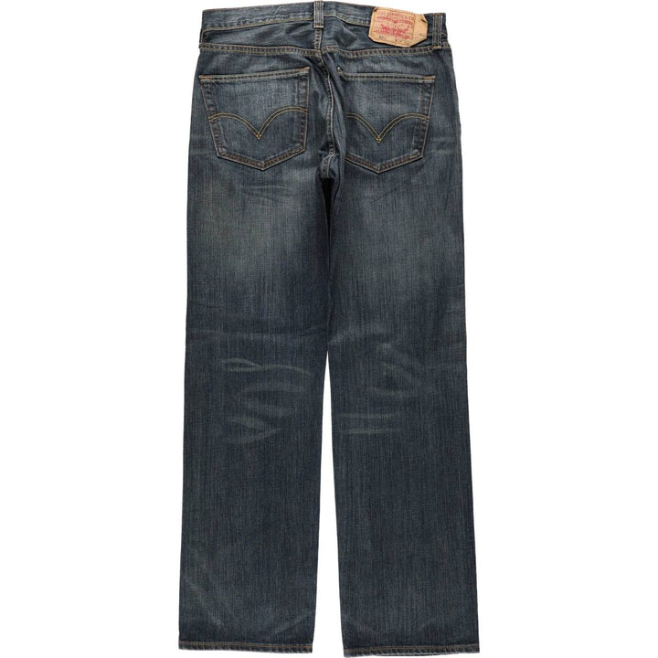 Levi's Levi's 501 STRAIGHT LEG BUTTON-FLY Euro model straight denim pants for men, equivalent to w34 cotton Navy blue Vintage Second Hand