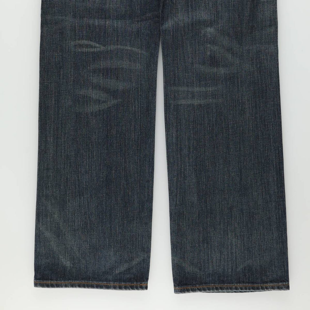 Levi's Levi's 501 STRAIGHT LEG BUTTON-FLY Euro model straight denim pants for men, equivalent to w34 cotton Navy blue Vintage Second Hand