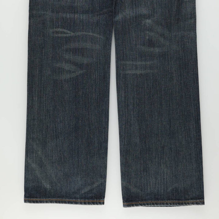 Levi's Levi's 501 STRAIGHT LEG BUTTON-FLY Euro model straight denim pants for men, equivalent to w34 cotton Navy blue Vintage Second Hand