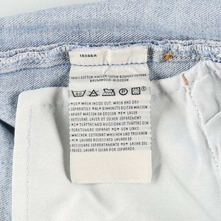 2000'S Levi's 501-0114 Euro Model Straight Denim Pants, Men's W31 (approx.) cotton blue type Vintage Second Hand