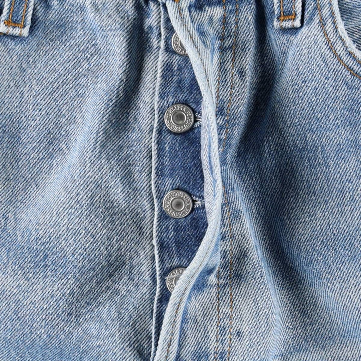 2000'S Levi's 501-0114 Euro Model Straight Denim Pants, Men's W31 (approx.) cotton blue type Vintage Second Hand