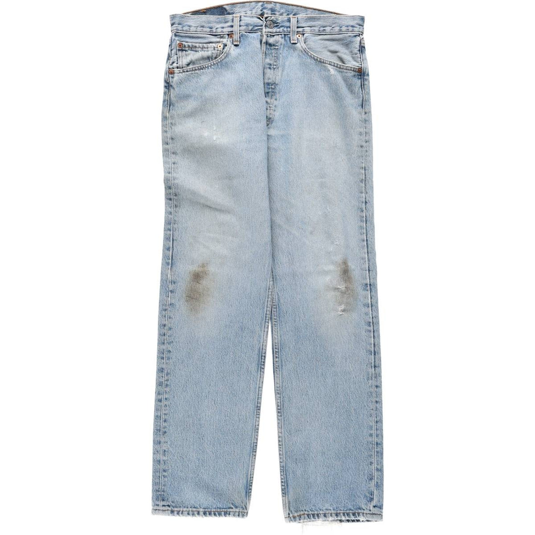 1990'S Levi's 501-0193 Straight Denim Pants, Men's Size W31 (approx.), Vintage cotton blue type Vintage Second Hand
