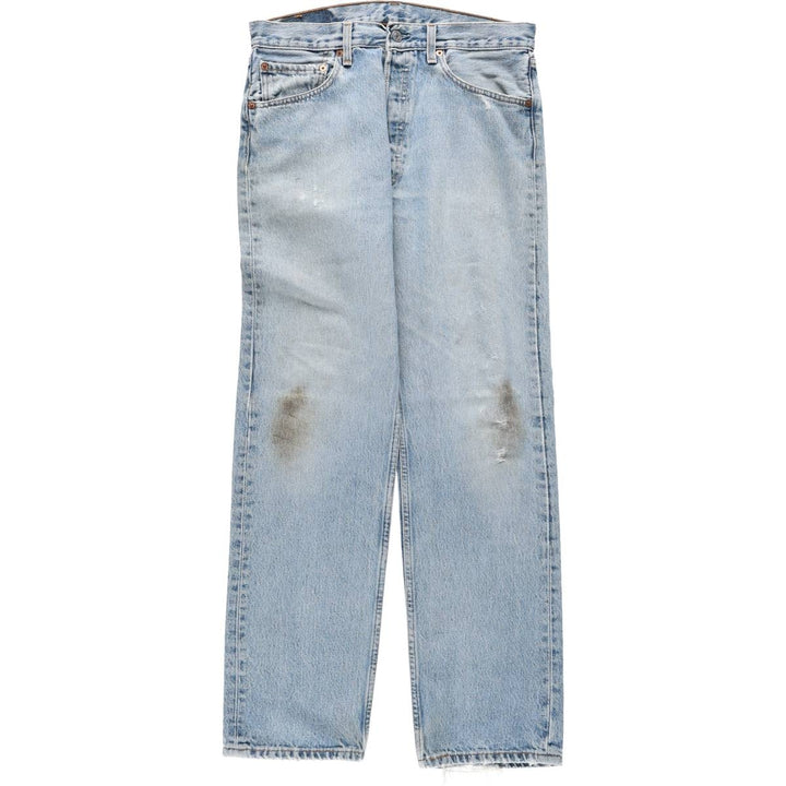 1990'S Levi's 501-0193 Straight Denim Pants, Men's Size W31 (approx.), Vintage cotton blue type Vintage Second Hand