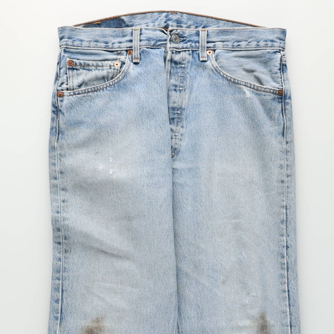 1990'S Levi's 501-0193 Straight Denim Pants, Men's Size W31 (approx.), Vintage cotton blue type Vintage Second Hand