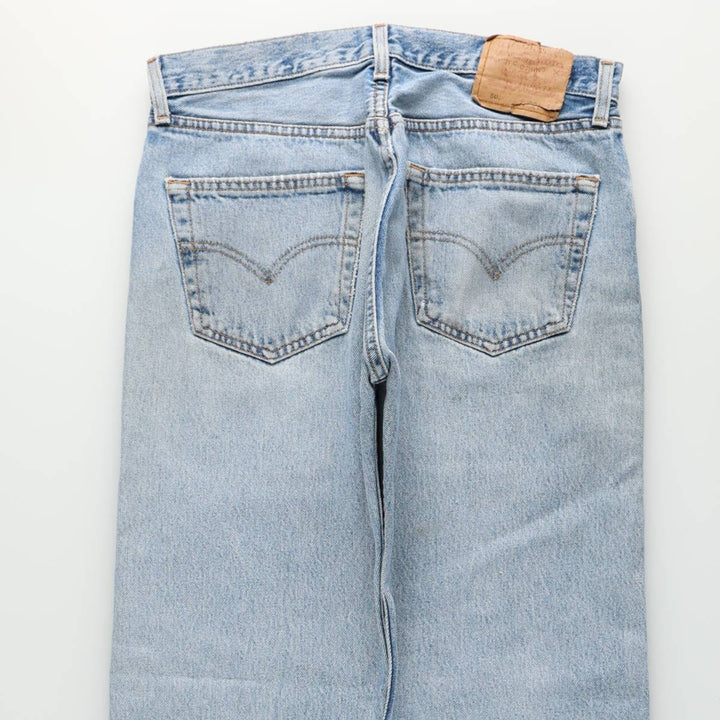 1990'S Levi's 501-0193 Straight Denim Pants, Men's Size W31 (approx.), Vintage cotton blue type Vintage Second Hand