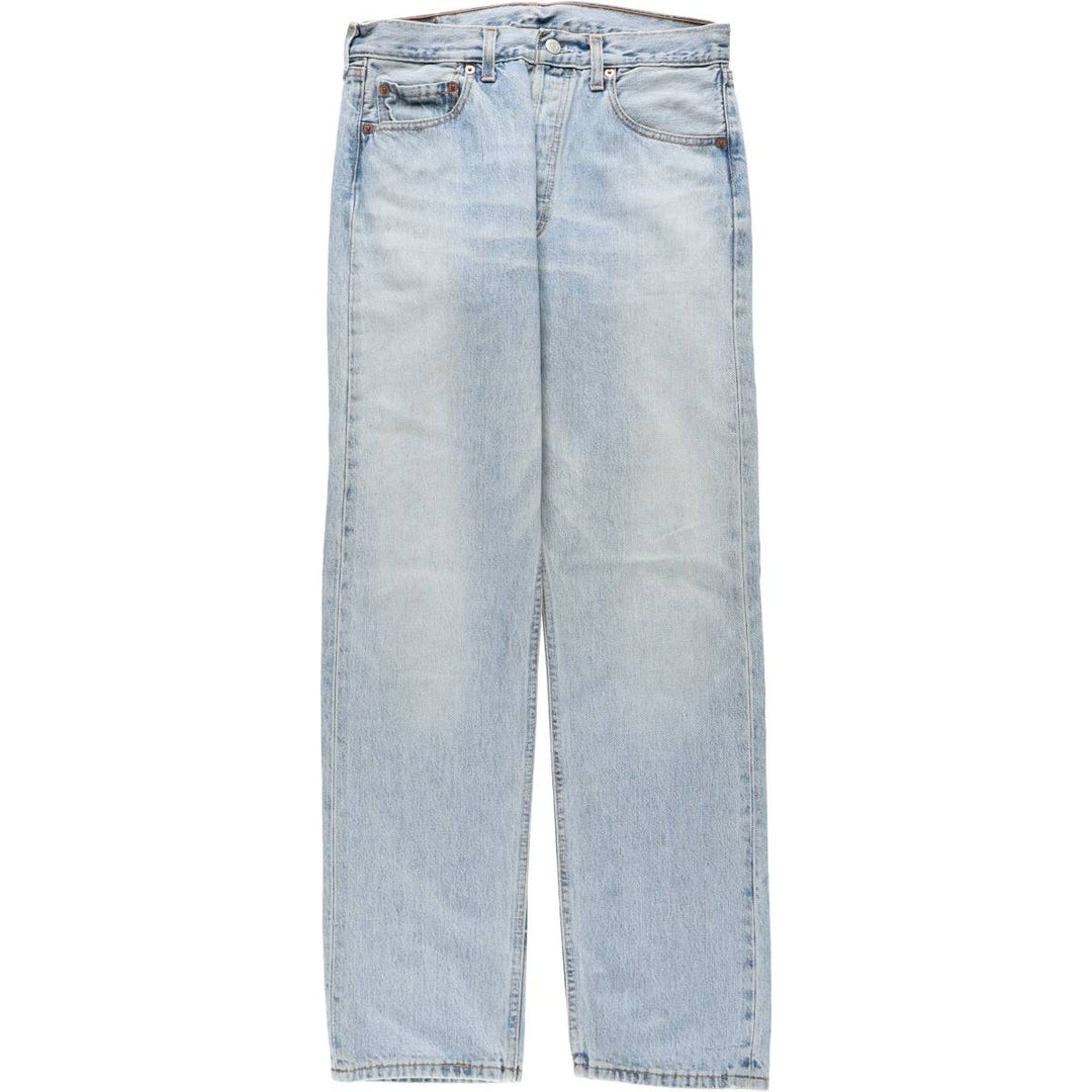 Levi's 501-0167 Straight Denim Pants, Made in England, Men's Size W31 (approx.) cotton blue type Vintage Second Hand