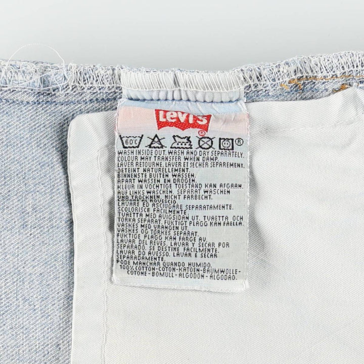 Levi's 501-0167 Straight Denim Pants, Made in England, Men's Size W31 (approx.) cotton blue type Vintage Second Hand