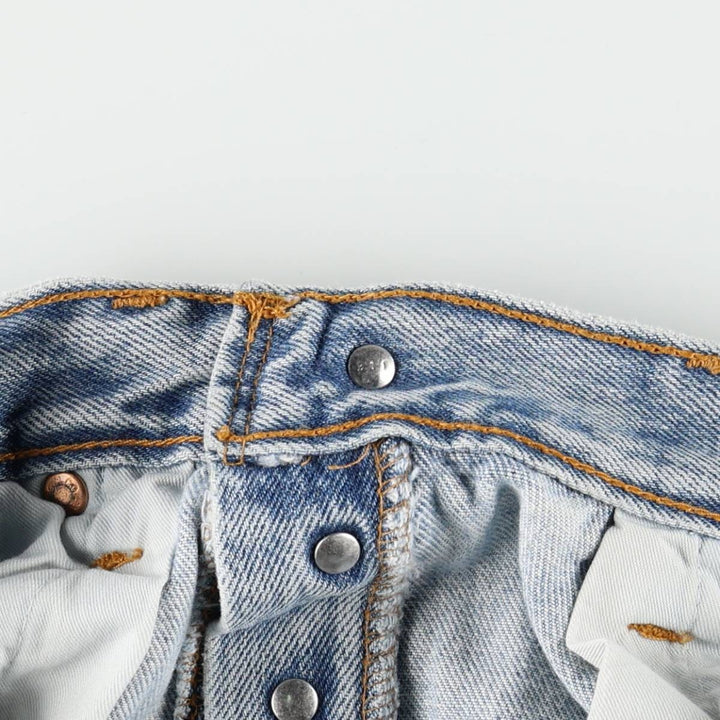Levi's 501-0167 Straight Denim Pants, Made in England, Men's Size W31 (approx.) cotton blue type Vintage Second Hand