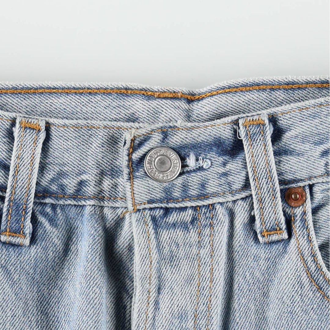 Levi's 501-0167 Straight Denim Pants, Made in England, Men's Size W31 (approx.) cotton blue type Vintage Second Hand