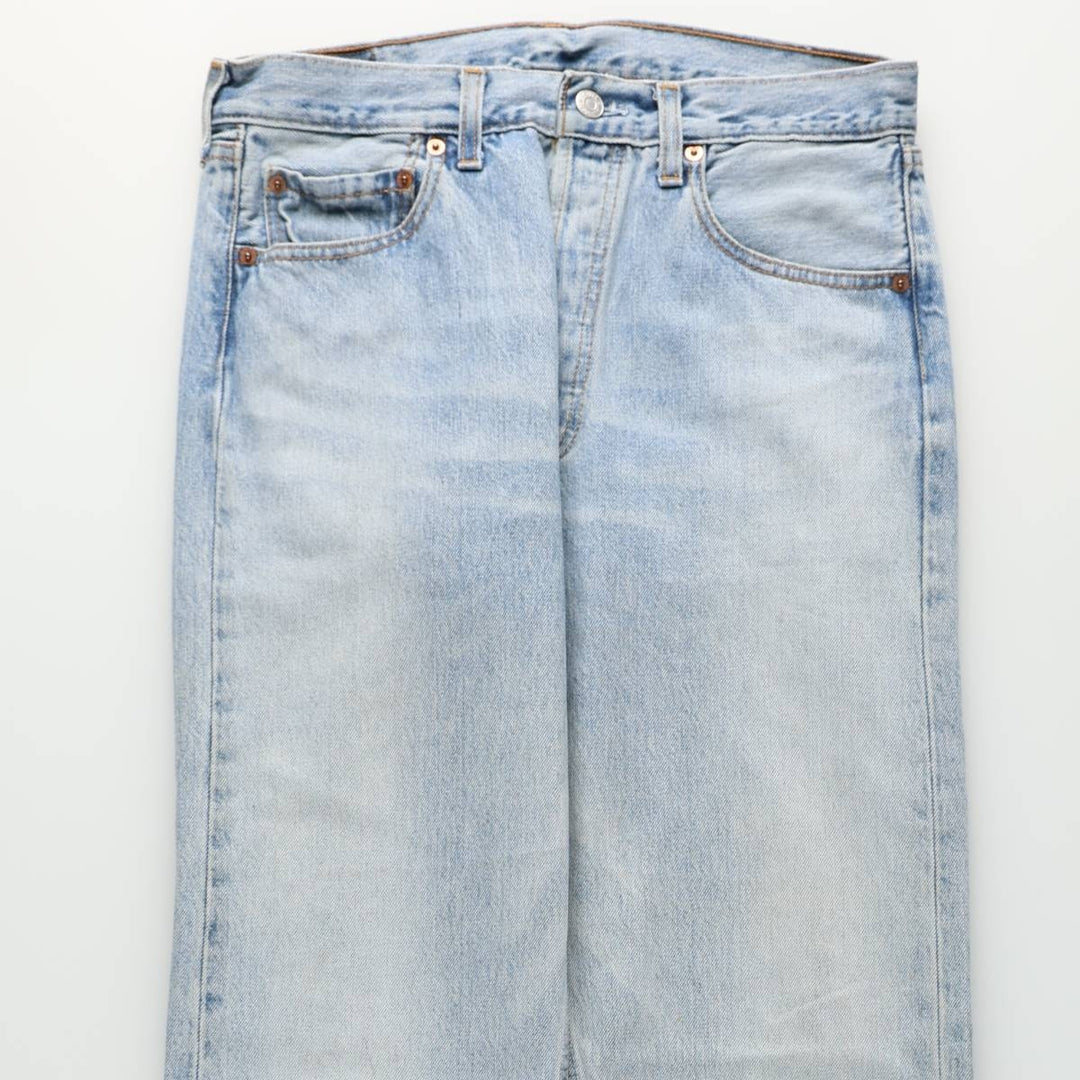 Levi's 501-0167 Straight Denim Pants, Made in England, Men's Size W31 (approx.) cotton blue type Vintage Second Hand