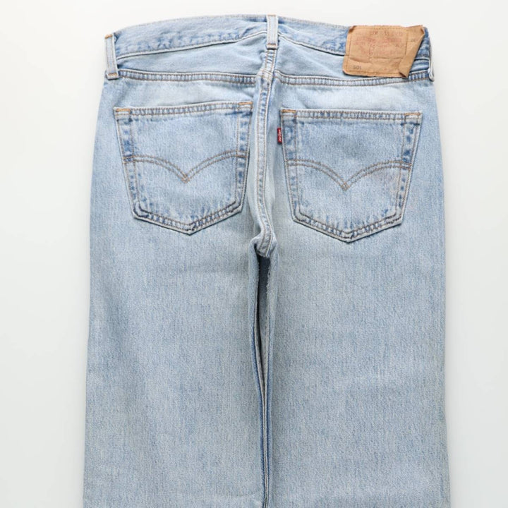 Levi's 501-0167 Straight Denim Pants, Made in England, Men's Size W31 (approx.) cotton blue type Vintage Second Hand