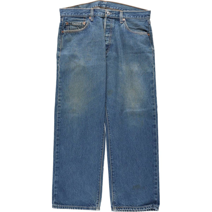 Levi's 501-0000 Straight Denim Pants, Men's Size W34 (approx.) cotton blue type Vintage Second Hand