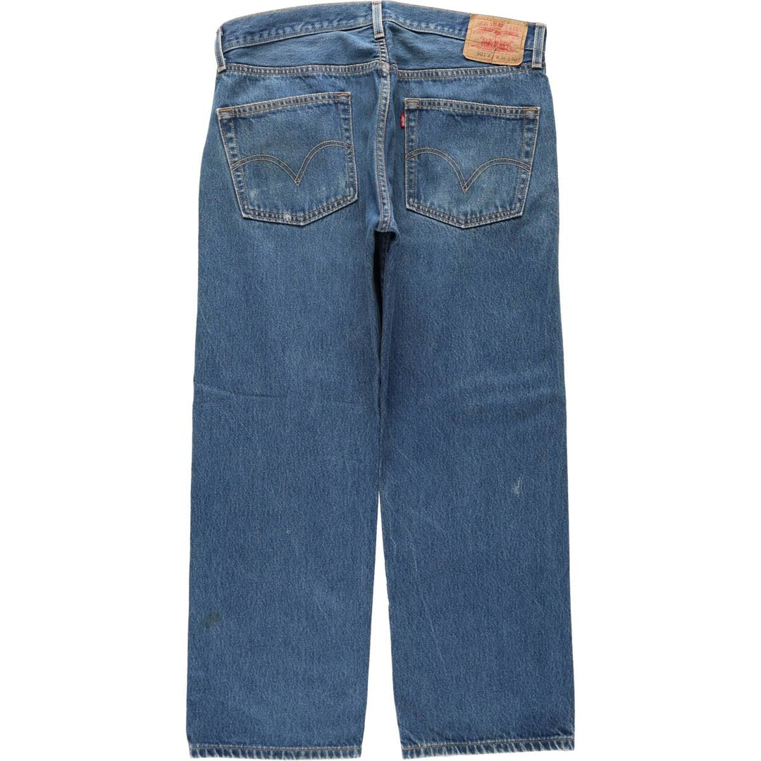 Levi's 501-0000 Straight Denim Pants, Men's Size W34 (approx.) cotton blue type Vintage Second Hand