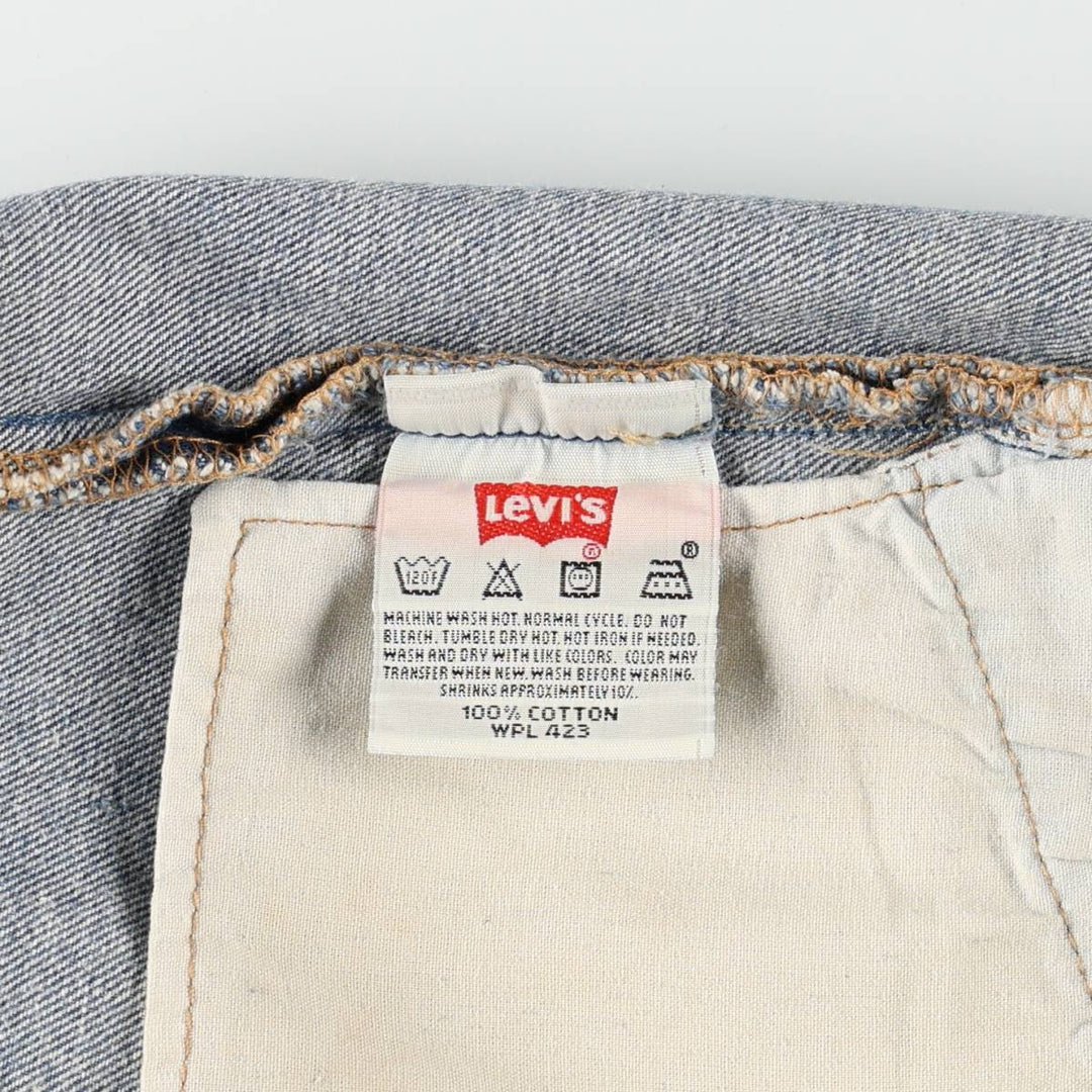 Levi's 501-0000 Straight Denim Pants, Men's Size W34 (approx.) cotton blue type Vintage Second Hand