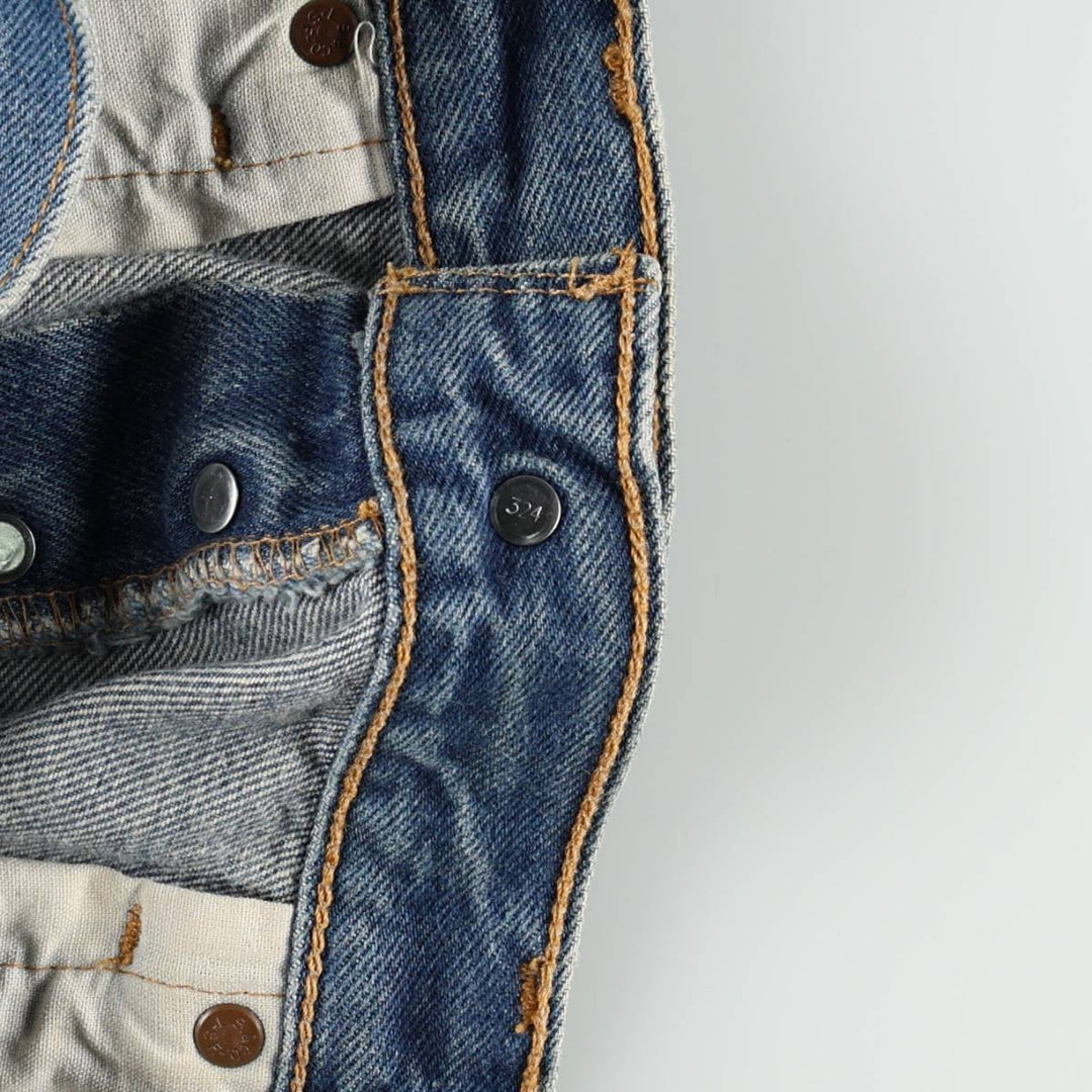 Levi's 501-0000 Straight Denim Pants, Men's Size W34 (approx.) cotton blue type Vintage Second Hand
