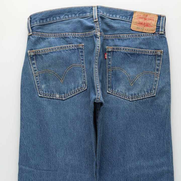 Levi's 501-0000 Straight Denim Pants, Men's Size W34 (approx.) cotton blue type Vintage Second Hand