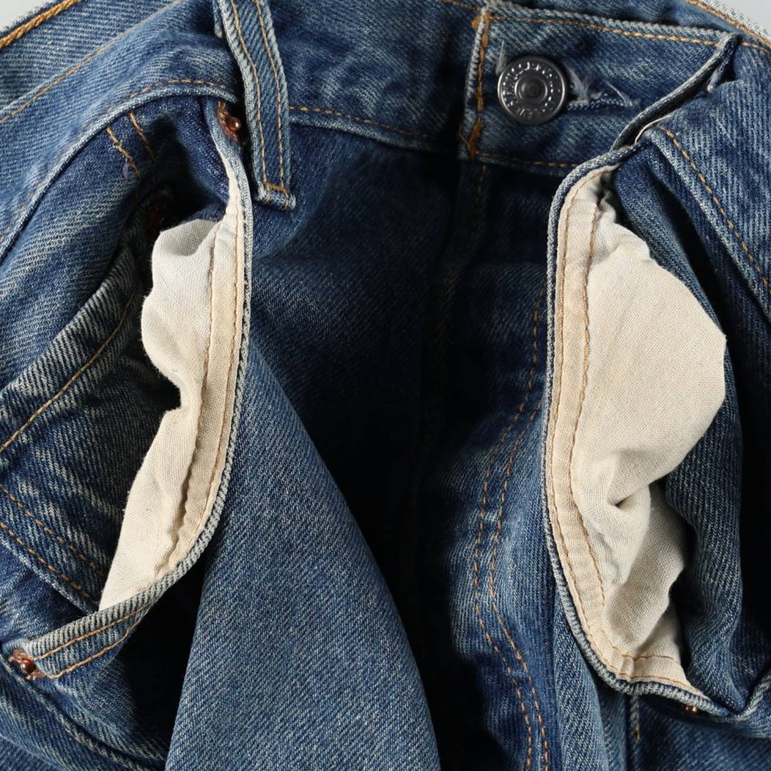 Levi's 501-0000 Straight Denim Pants, Men's Size W34 (approx.) cotton blue type Vintage Second Hand