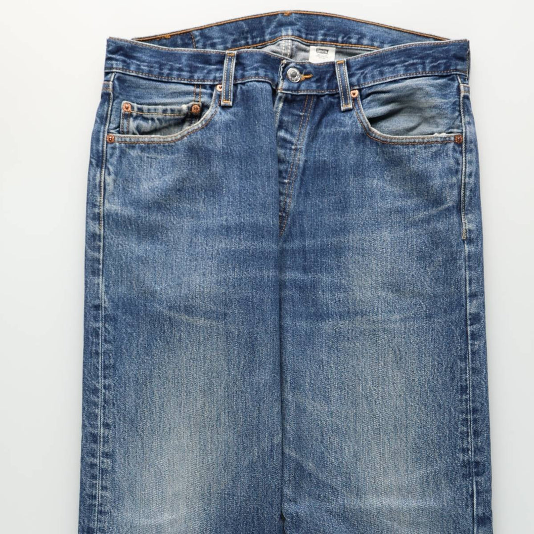 2000'S Levi's 501-0115 Straight Denim Pants, Men's Size W34 (approx.) cotton blue type Vintage Second Hand