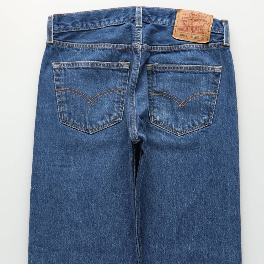 Levi's 501XX Straight Denim Pants, Men's Size W31 (approx.) cotton blue type Vintage Second Hand