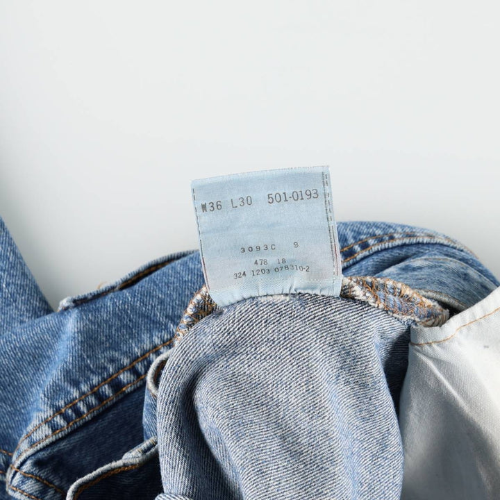 2000'S Levi's 501-0193 Straight Denim Pants, Men's, Size W36 cotton blue type Vintage Second Hand
