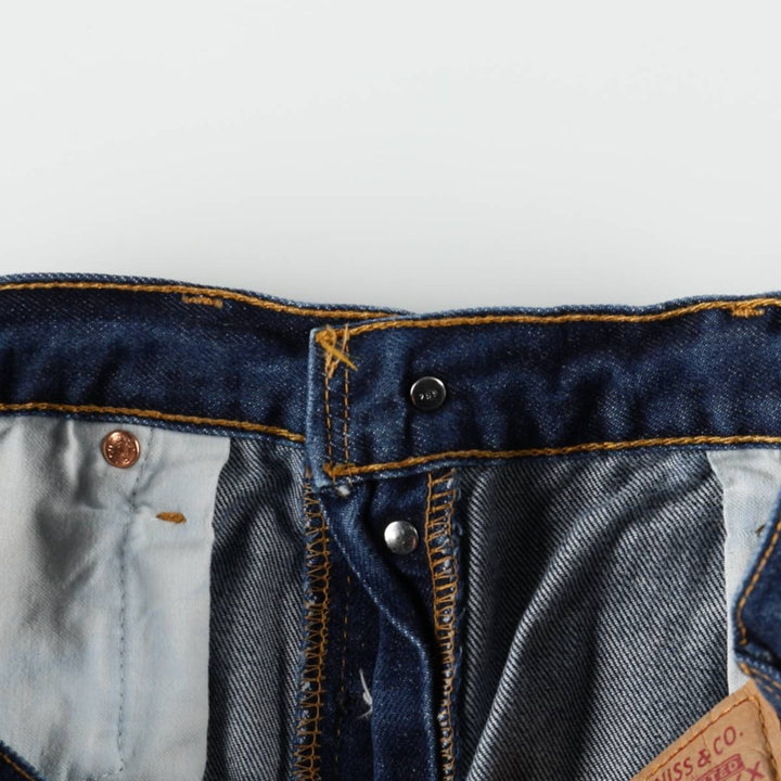 2000'S Levi's 501-0101 Straight Denim Pants, Made in England, Men's Size W34 (approx.) cotton Navy blue Vintage Second Hand