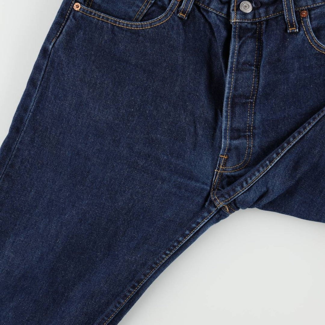 2000'S Levi's 501-0101 Straight Denim Pants, Made in England, Men's Size W34 (approx.) cotton Navy blue Vintage Second Hand