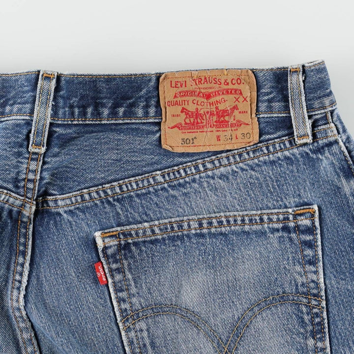 2000'S Levi's 501-0115 Straight Denim Pants, Men's Size W34 (approx.) cotton blue type Vintage Second Hand