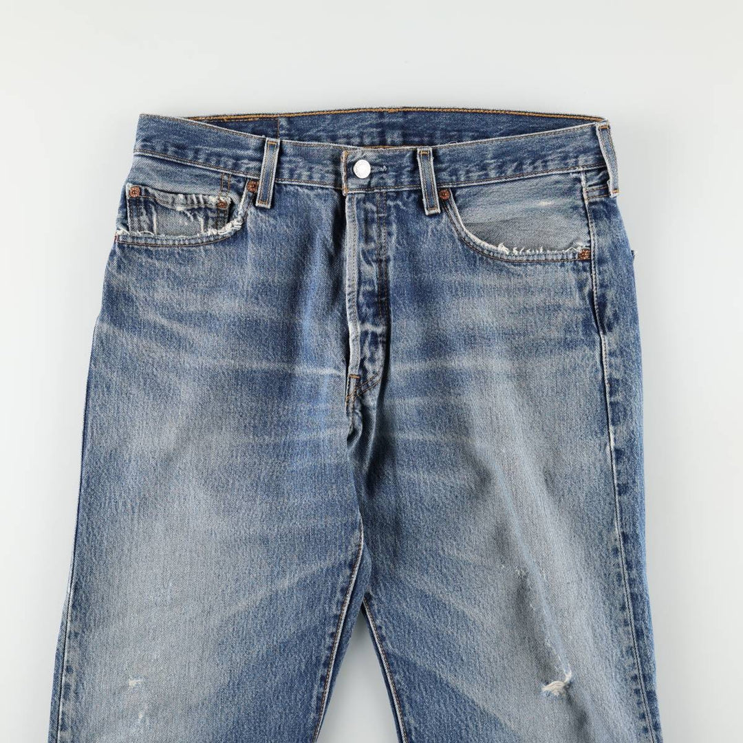 2000'S Levi's 501-0115 Straight Denim Pants, Men's Size W34 (approx.) cotton blue type Vintage Second Hand