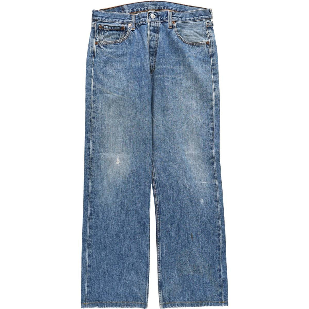 Levi's 501 straight denim pants for men, size W34 unclear blue type Vintage Second Hand