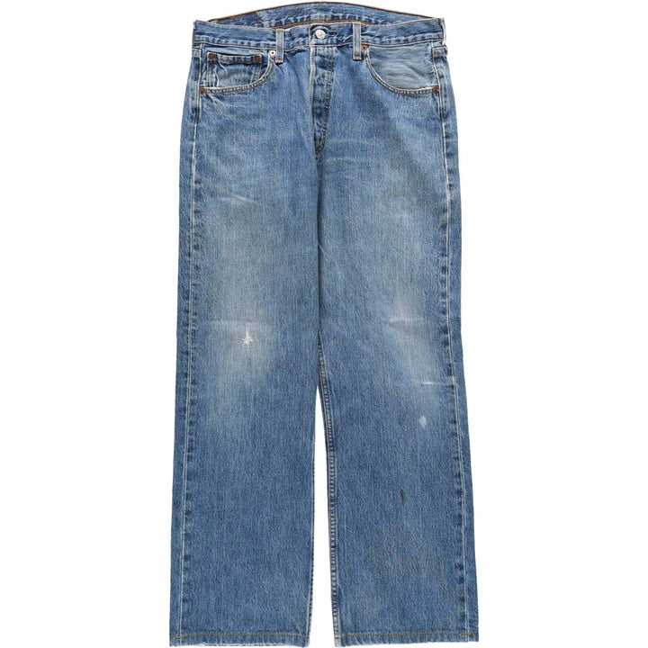 Levi's 501 straight denim pants for men, size W34 unclear blue type Vintage Second Hand