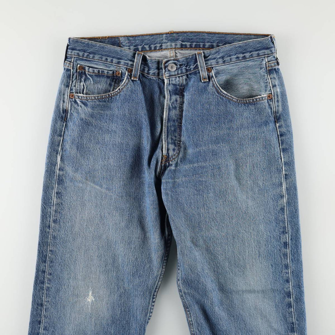 Levi's 501 straight denim pants for men, size W34 unclear blue type Vintage Second Hand