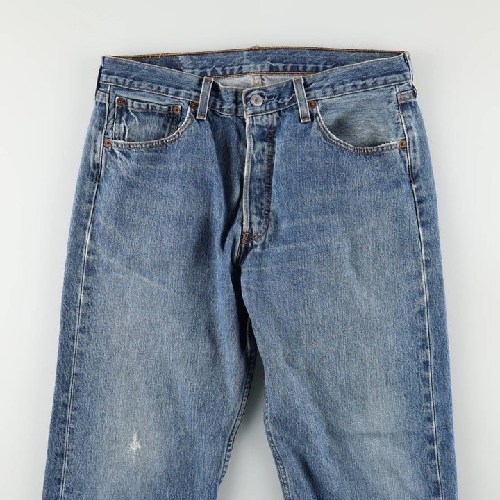 Levi's 501 straight denim pants for men, size W34 unclear blue type Vintage Second Hand