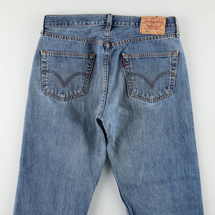 Levi's 501 straight denim pants for men, size W34 unclear blue type Vintage Second Hand