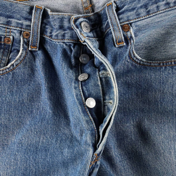 Levi's 501 straight denim pants for men, size W34 unclear blue type Vintage Second Hand