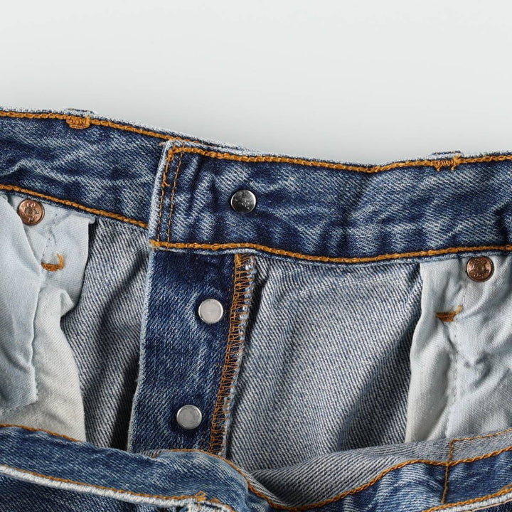 Levi's 501 straight denim pants for men, size W34 unclear blue type Vintage Second Hand