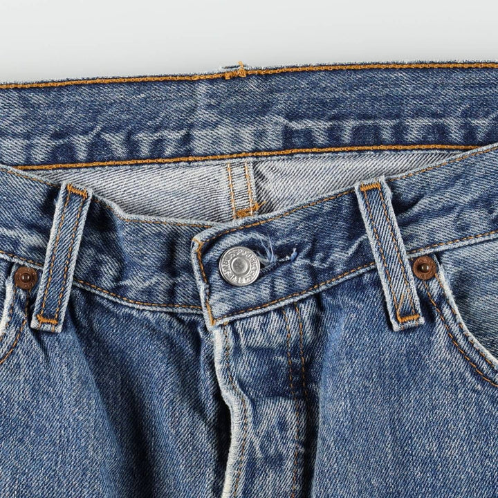 Levi's 501 straight denim pants for men, size W34 unclear blue type Vintage Second Hand
