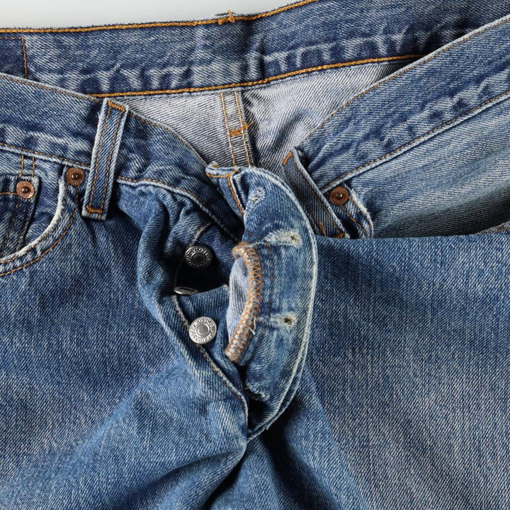 Levi's 501 straight denim pants for men, size W34 unclear blue type Vintage Second Hand